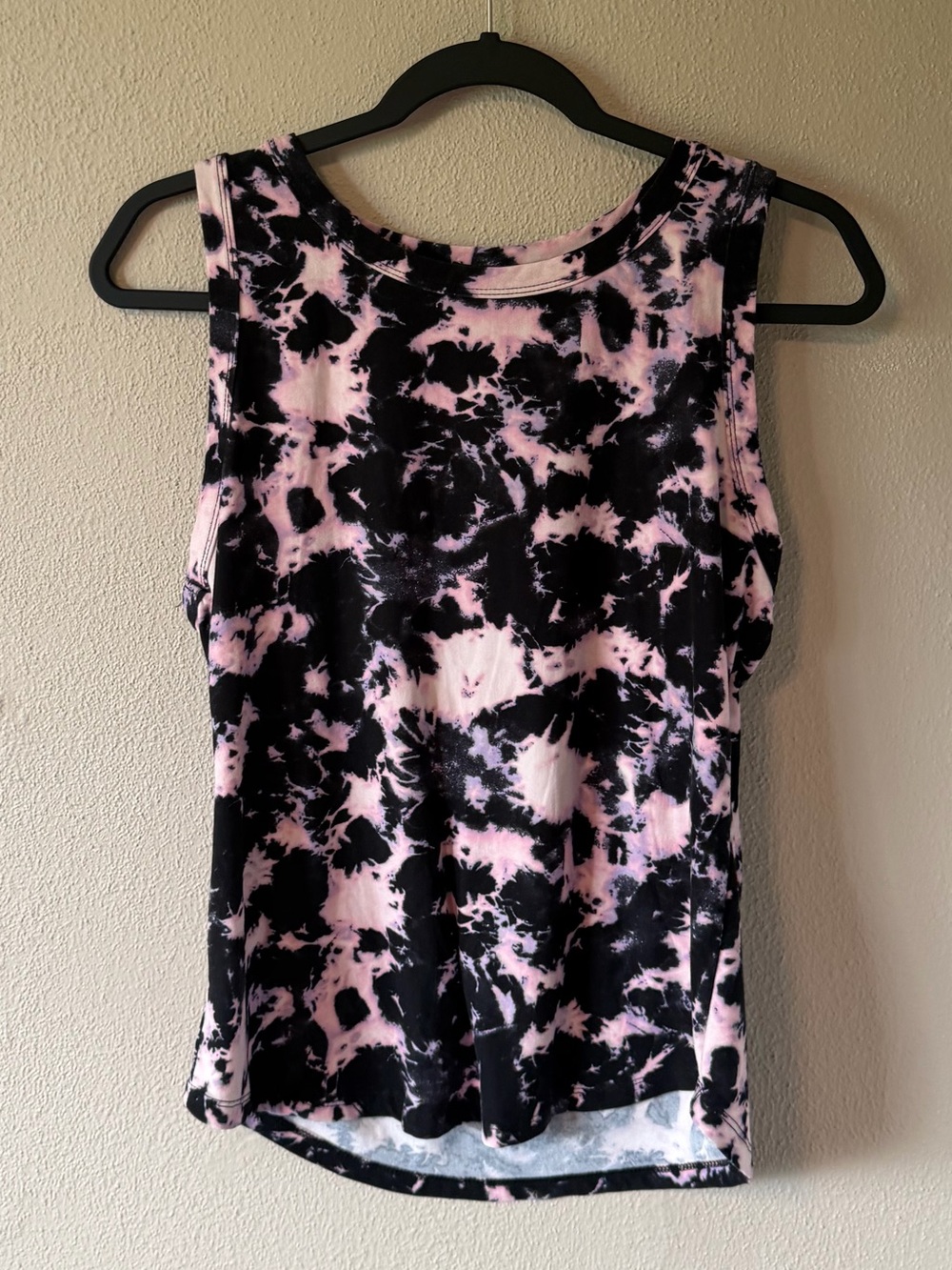 Rue 21 Black and Pink Tie Dye Sleeveless Tank Top Women’s XL